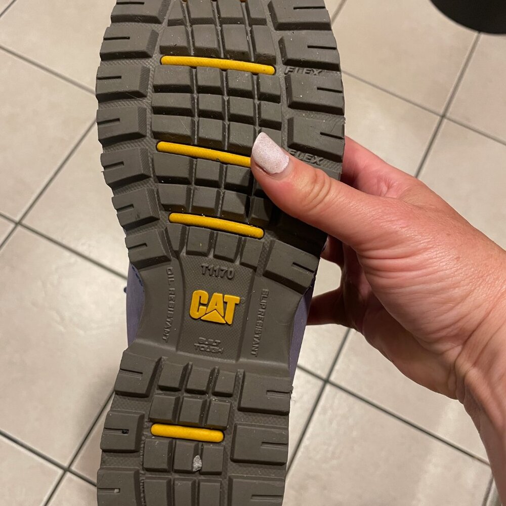 Caterpillar Women's Echo Waterproof Steel Toe Work Boot- Blue, Size 7.5 Wide - Picture 13 of 13